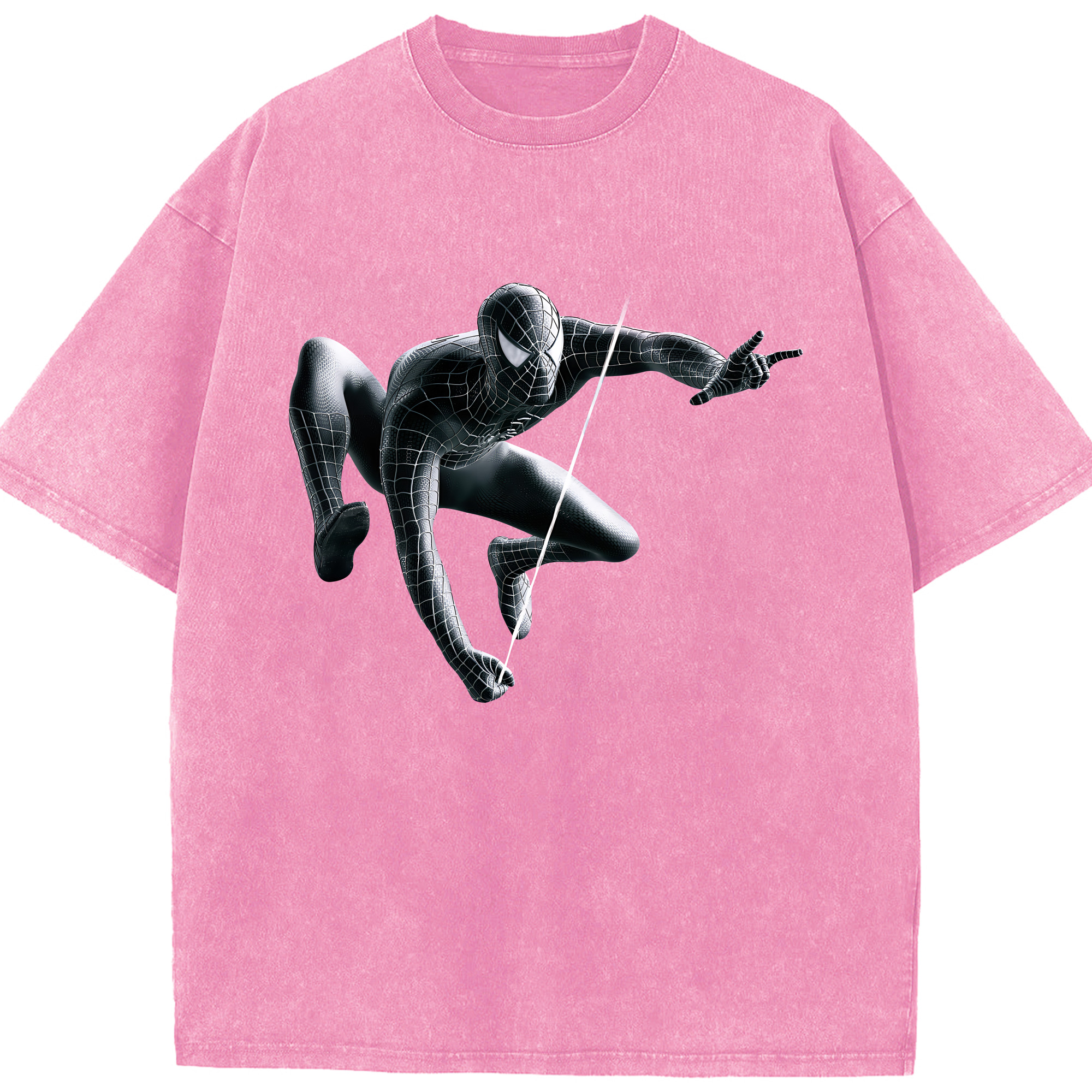 （画像用） Spider Man スパイダーマン 綿100% ヴィンテージ風 半袖Tシャツ（フロントプリント）